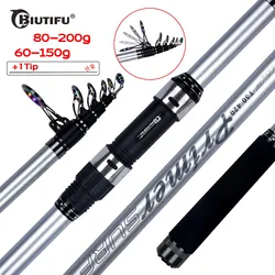 Caña Telescópica Surfcasting Biutifu – Carbono 30T para Orilla