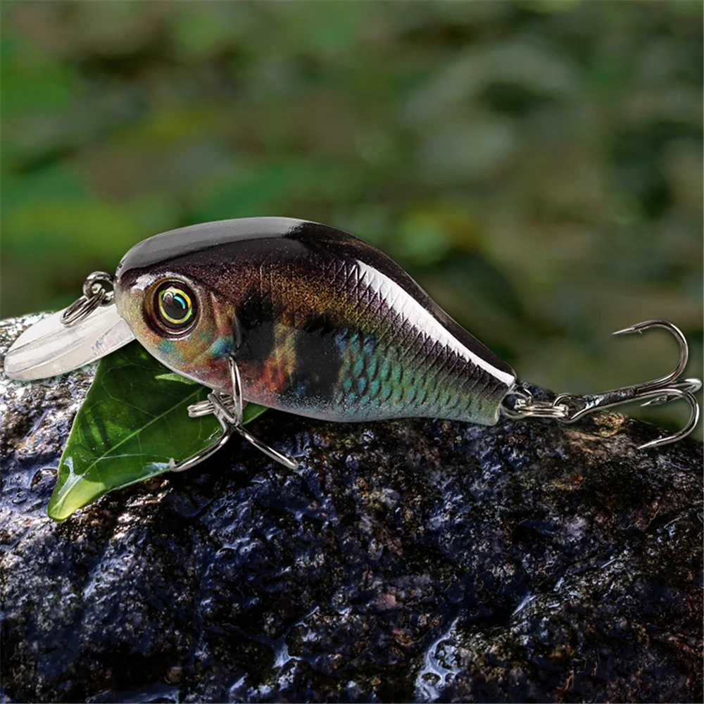 Señuelo de pesca de manivela, cebo duro de plástico Artificial flotante, 52mm, 8,5g, aparejos de pesca japoneses, Wobblers, trucha, Crankbait, Lucio, 1 unidad - imagen 3