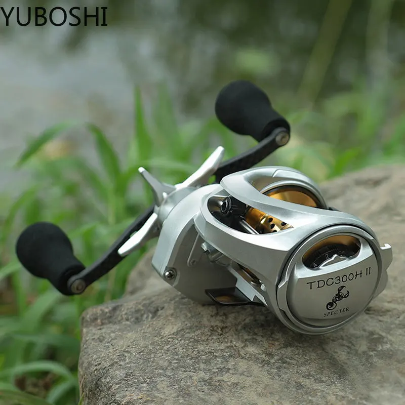 YUBOSHI-carrete de carbono ligero para Baitcasting, accesorio de repuesto de 9 + 1bb, doble balancín, para pesca, TDC3000-Series - imagen 3