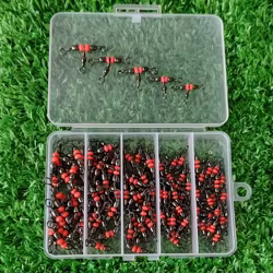 100 unids/caja 3 giratorios de tres vías, barril giratorio Triple en forma de T, conector de aparejos de pesca, sedal giratorio, aparejo de bagre