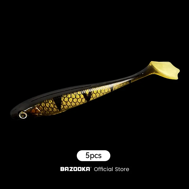 Bazooka Soft Bait Fishing Lures Silicone Worm Wobblers Easy Shiner Swimbait Shad Spinner Jig Head Artificial Tackle Bass Pike - imagen 2