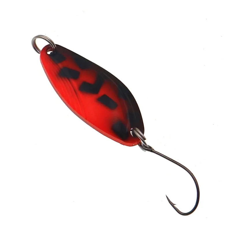 5 unids/lote 32mm 4,8gcuñas lentejuelas señuelo de pesca trucha Metal Casting Jig señuelos Metal Spinner un solo anzuelo cebos de pesca - imagen 3