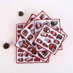 Colgante Navideño Artesanal de Madera – Decoración Pequeña para Árbol