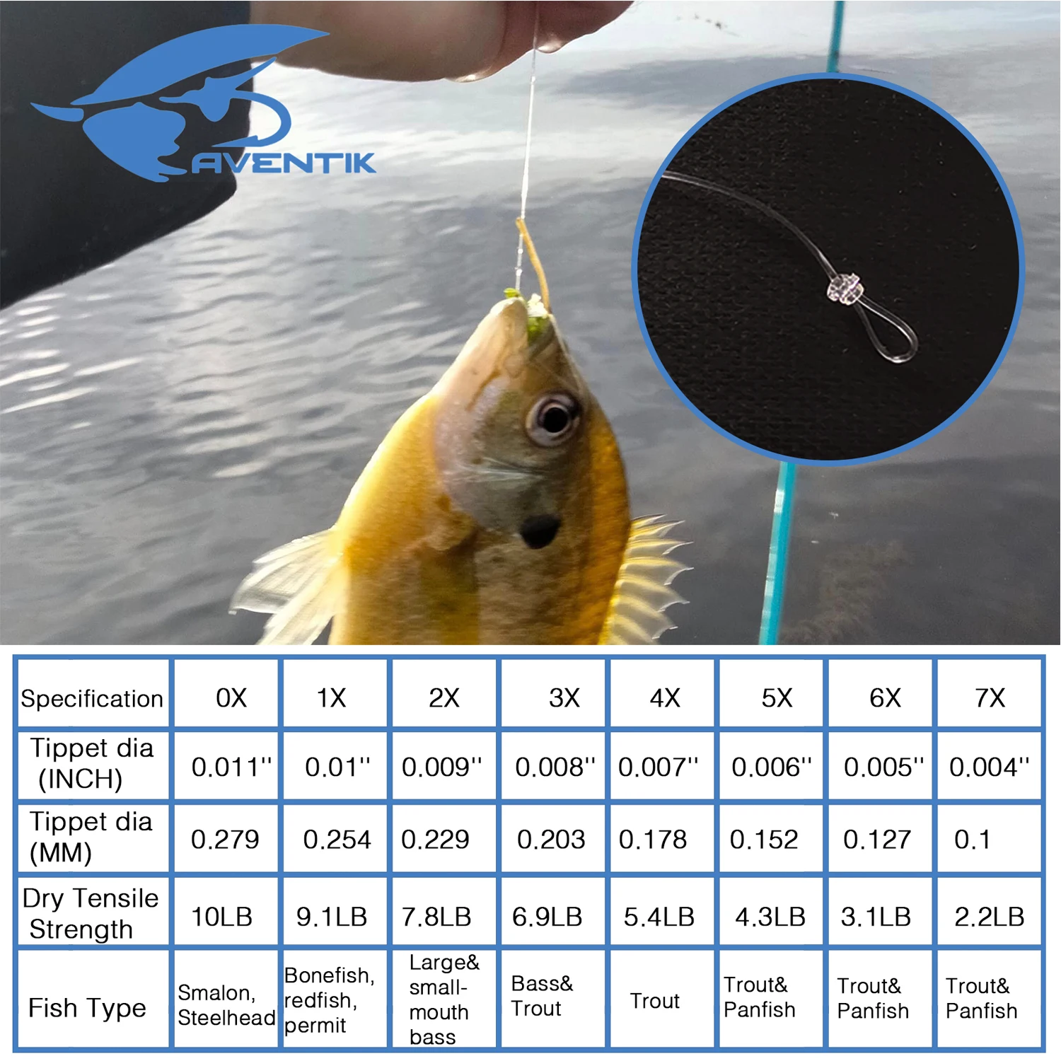 3 piezas Pro Looped Premium fluorocarbono, líder cónico, pesca con mosca - imagen 5