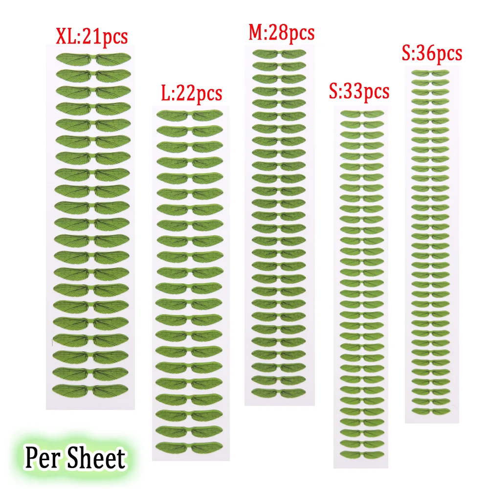 Wifreo, 2 hojas, ala de insecto realista, alas precortadas para atar moscas, alas de mosca, materiales para atar moscas para señuelo de pesca de trucha, mosca seca - imagen 5