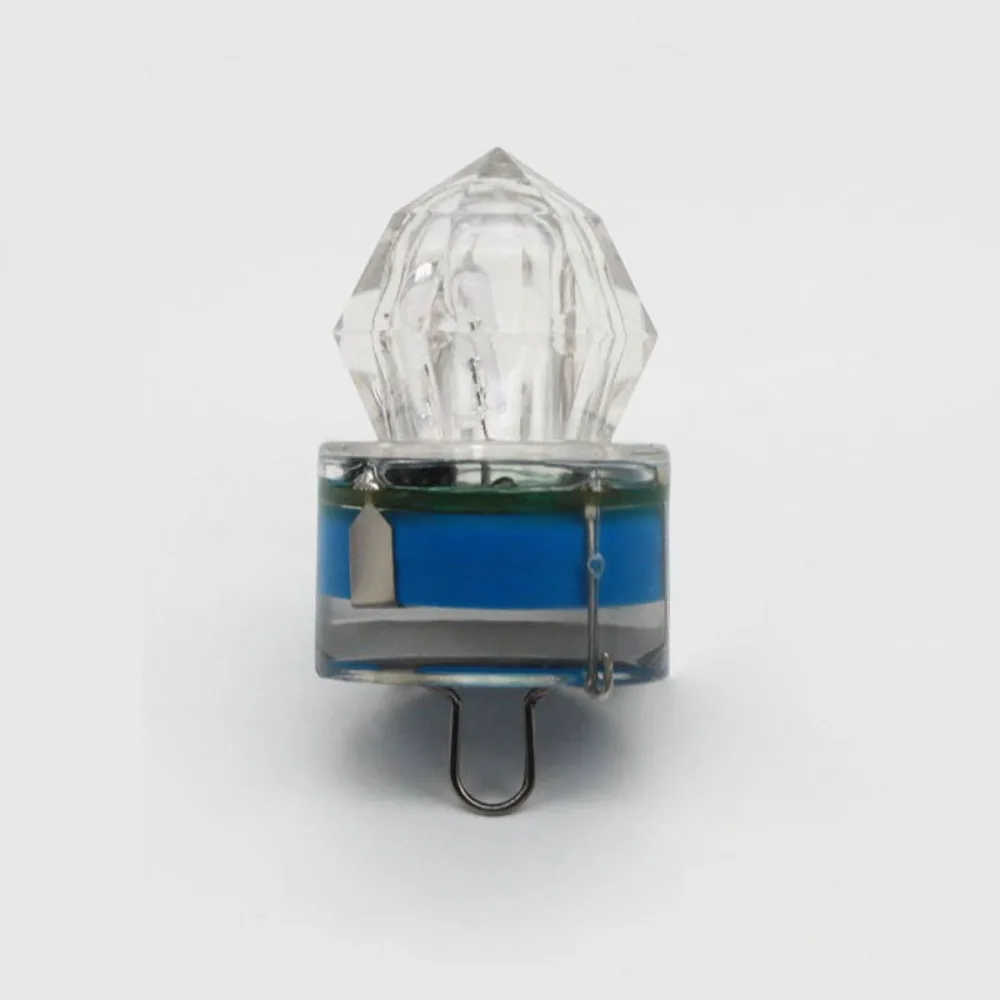 Lámpara de pesca LED de plástico, herramientas de pesca impermeables, lámpara de pesca nocturna, LED intermitente, indicador de atracción de peces bajo el agua