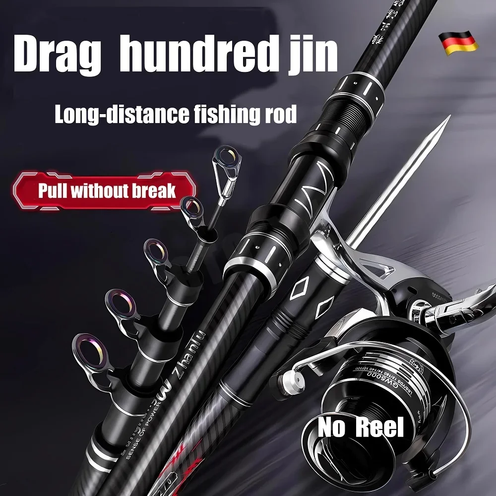 Caña telescópica de carbono 2.1-4.5m para surfcasting y baitcasting - imagen 5