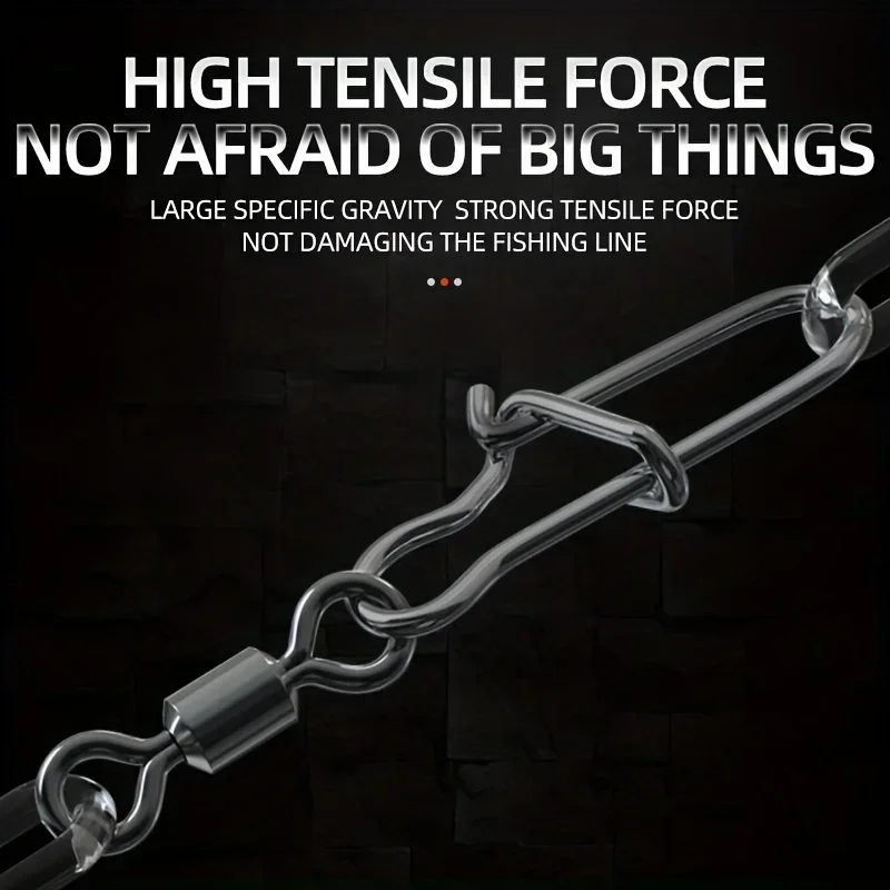 210/95 unids/caja anillos de alta velocidad conectores de pesca anillos giratorios de rodamiento de bolas de acero inoxidable para señuelo giratorios accesorios de pesca - imagen 5