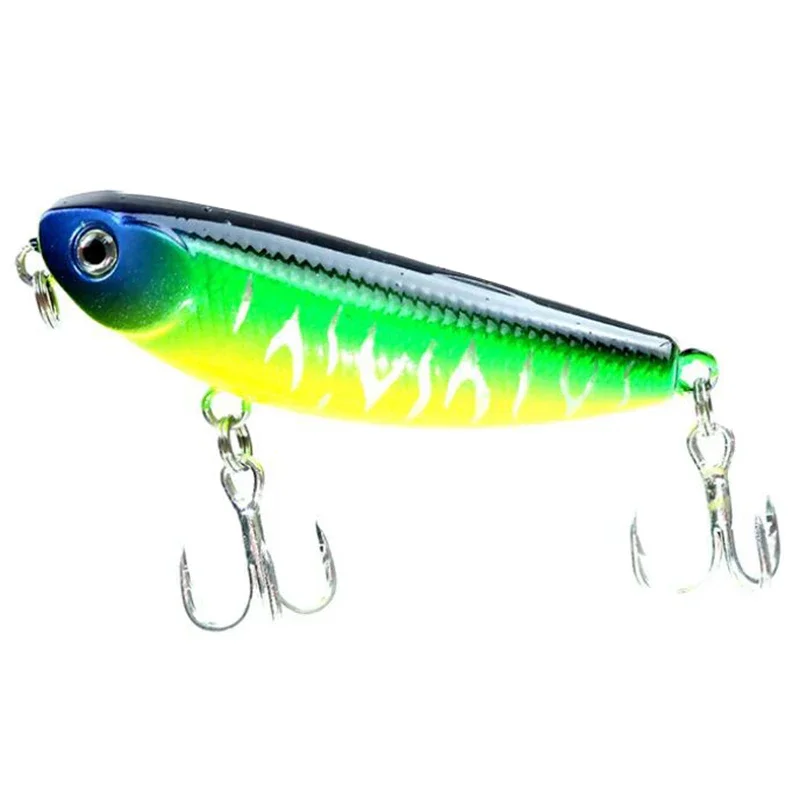 1 Uds 5cm 5g señuelo de Pesca con lápiz flotante perros de agua superior cebos duros Wobbler cebo duro Artificial aparejos de Pesca - imagen 5