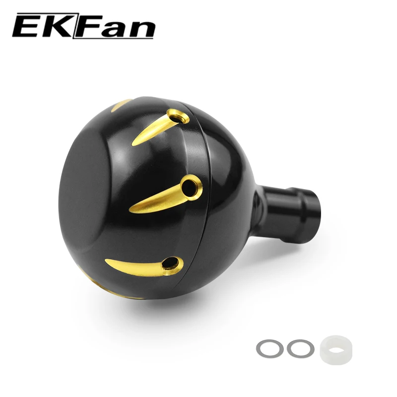 EKFan-perillas de aleación de 35MM y 19G, rodamientos de 7x4x2,5 MM, eje de 4MM, carrete de pesca Baitcast, mango de rueda giratoria - imagen 5