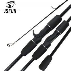 1,65/1,8/2,1 productos giratorios de fibra de vidrio para viaje Baitcasting para caña de pescar peso de fundición 5-30g M poste de trucha señuelo ultraligero rápido