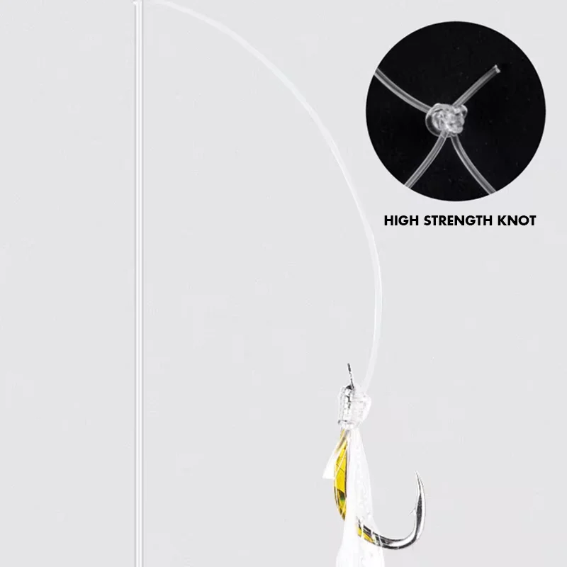 Hayabusa SS431 anzuelo de cuerda aparejo de pesca para barco en alta mar líder de fluorocarbono puro para mortero y pargo dorado - imagen 5
