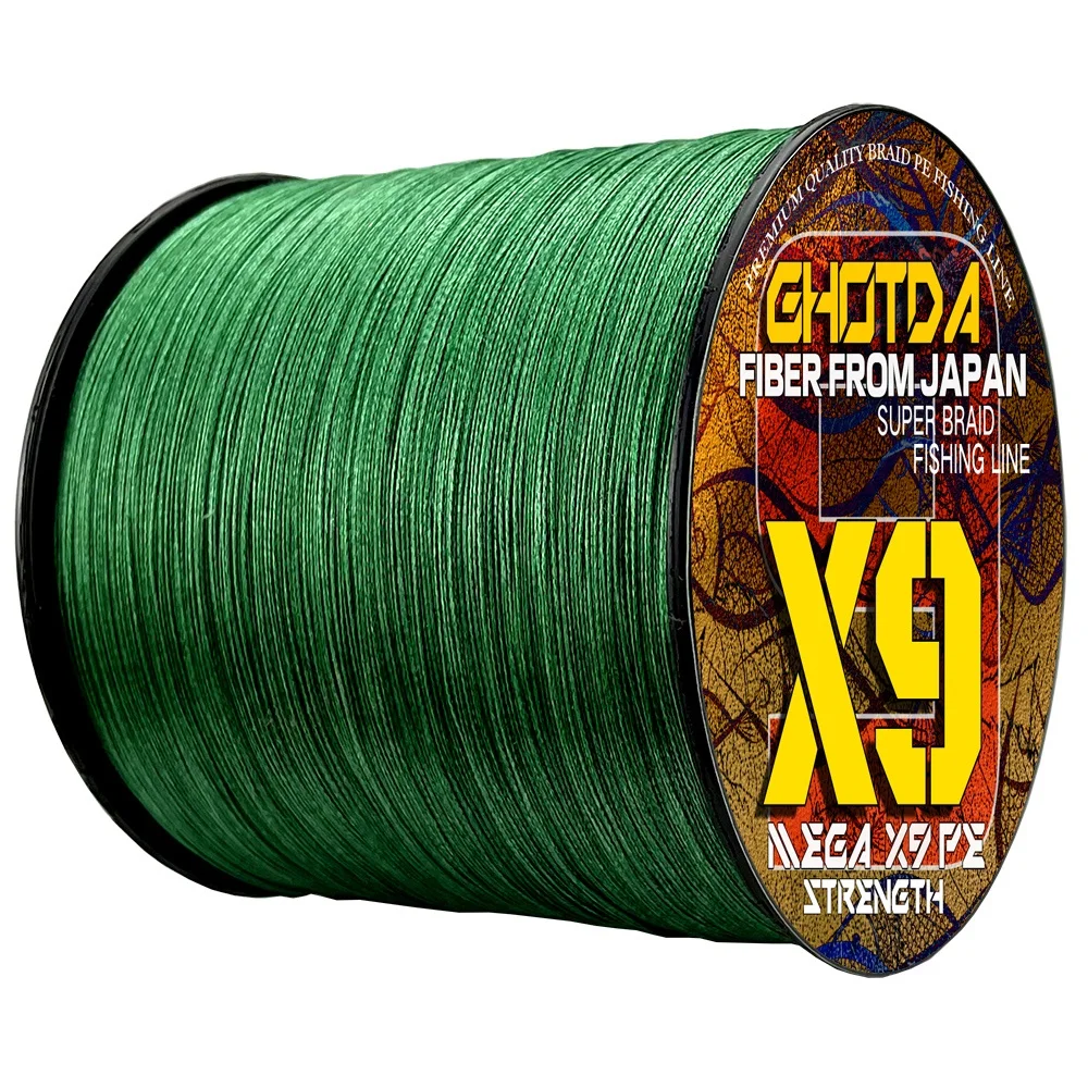 GHOTDA-sedal trenzado X9 de 9 hebras, superfuerte, 300M, multifilamento, PE, equipo de Pesca para agua salada, 20LB-100LB - imagen 3