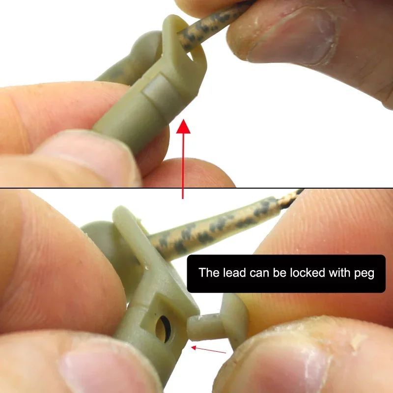 Juego de 6 accesorios de pesca de carpa, anillo de caída para correr, cuentas de goma para carpa Chod, aparejos de helicópteros, aparejo Terminal para el cabello - imagen 5