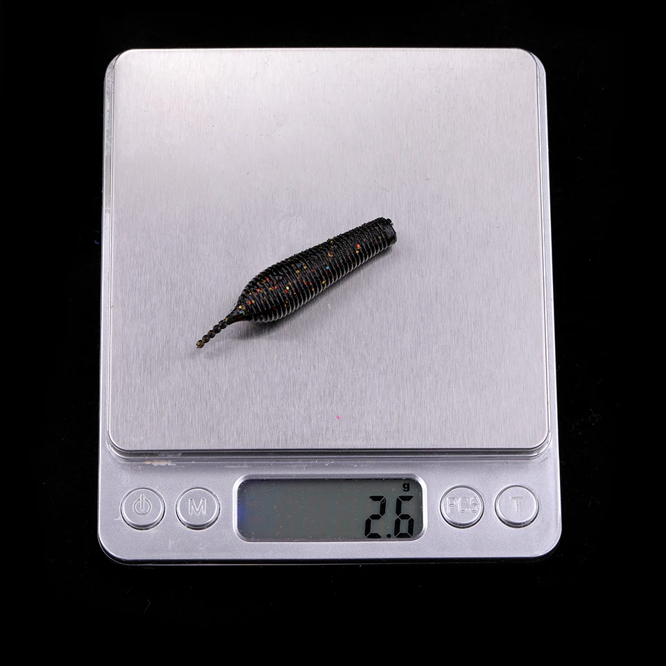 WALK FISH-Señuelos de pesca suaves flotantes, 6 uds., 55mm, 2,6g, cola de aguja TPR, cebo de gusano, Wobblers, camarones, Lucio Artificial, aparejos de lubina - imagen 4