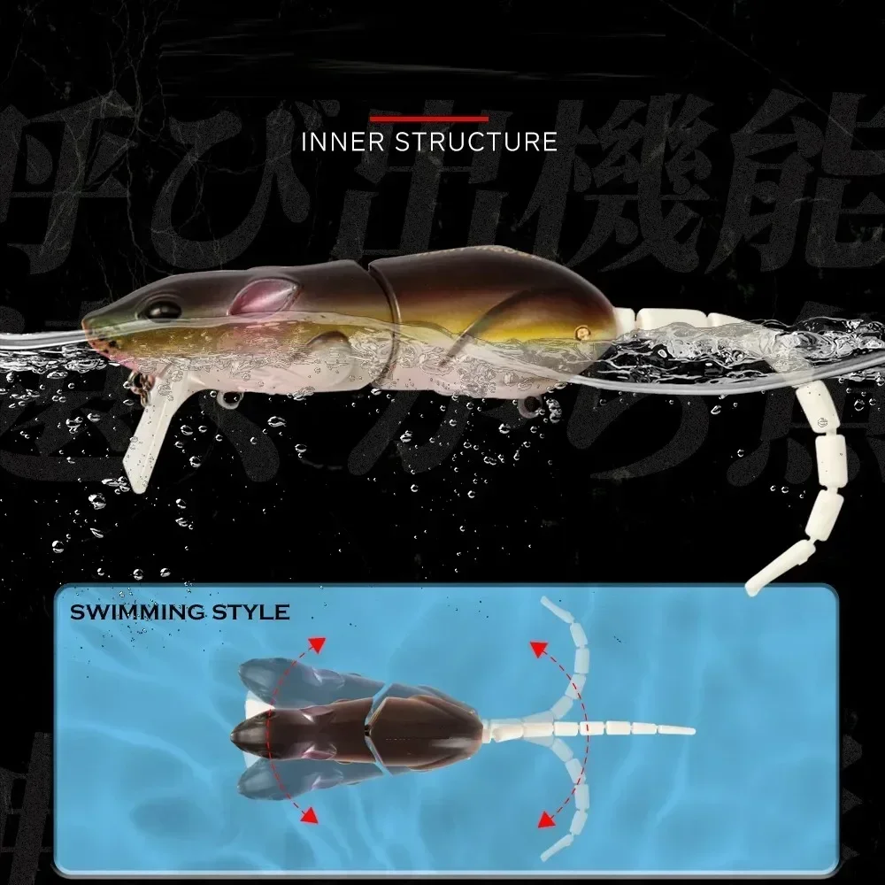 Cebo Artificial biónico 3D para rata, Swimbait flotante para Topwater, rata, Lucio, lubina, superficie de pececillo, señuelo de pesca Wobbler Spro BBZ, señuelo para rata - imagen 5