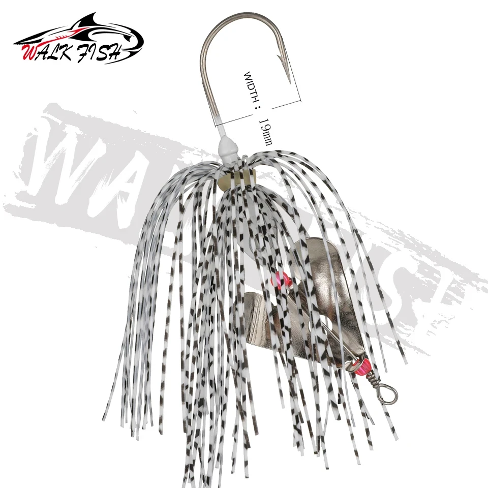 WALK FISH-señuelo de pesca Artificial, cebo giratorio de 9cm y 14g, con lentejuelas de Metal, para aparejos de Lucio, 1 unidad - imagen 5