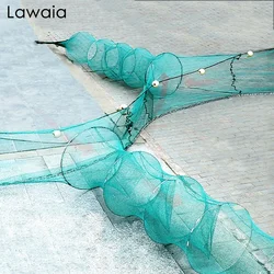 Red de pesca Lawaia con flotadores PVC - Trampa doble cola para río