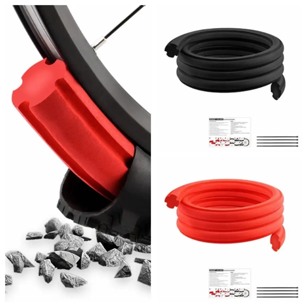 Almohadilla para neumáticos de bicicleta, forro para neumáticos, antidesgaste, tubo interior, antiperforación, Círculo de vacío, almohadilla de protección exterior para neumáticos - imagen 2