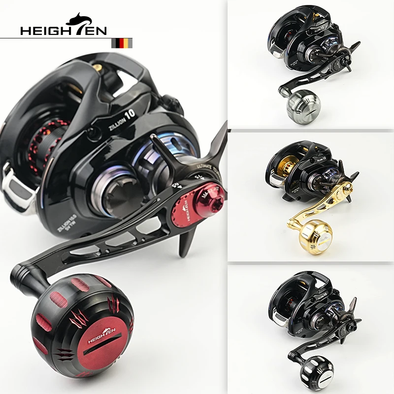 HEIGHTEN Baitcaster, mango único, longitud del eje ajustable de 65mm a 75mm con perilla de 35mm, accesorios de modificación de pesca con señuelo - imagen 2