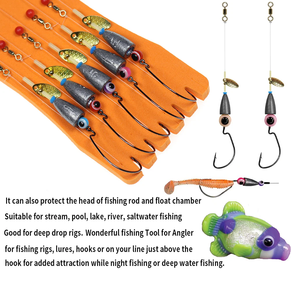 ICERIO-Cuentas de ojo de pez de 5-12mm, aparejos coloridos de Carolina, aparejos de impuestos, Bobbers deslizantes, cuentas acrílicas de pesca, Kit DIY, aparejos de pesca de lubina - imagen 3