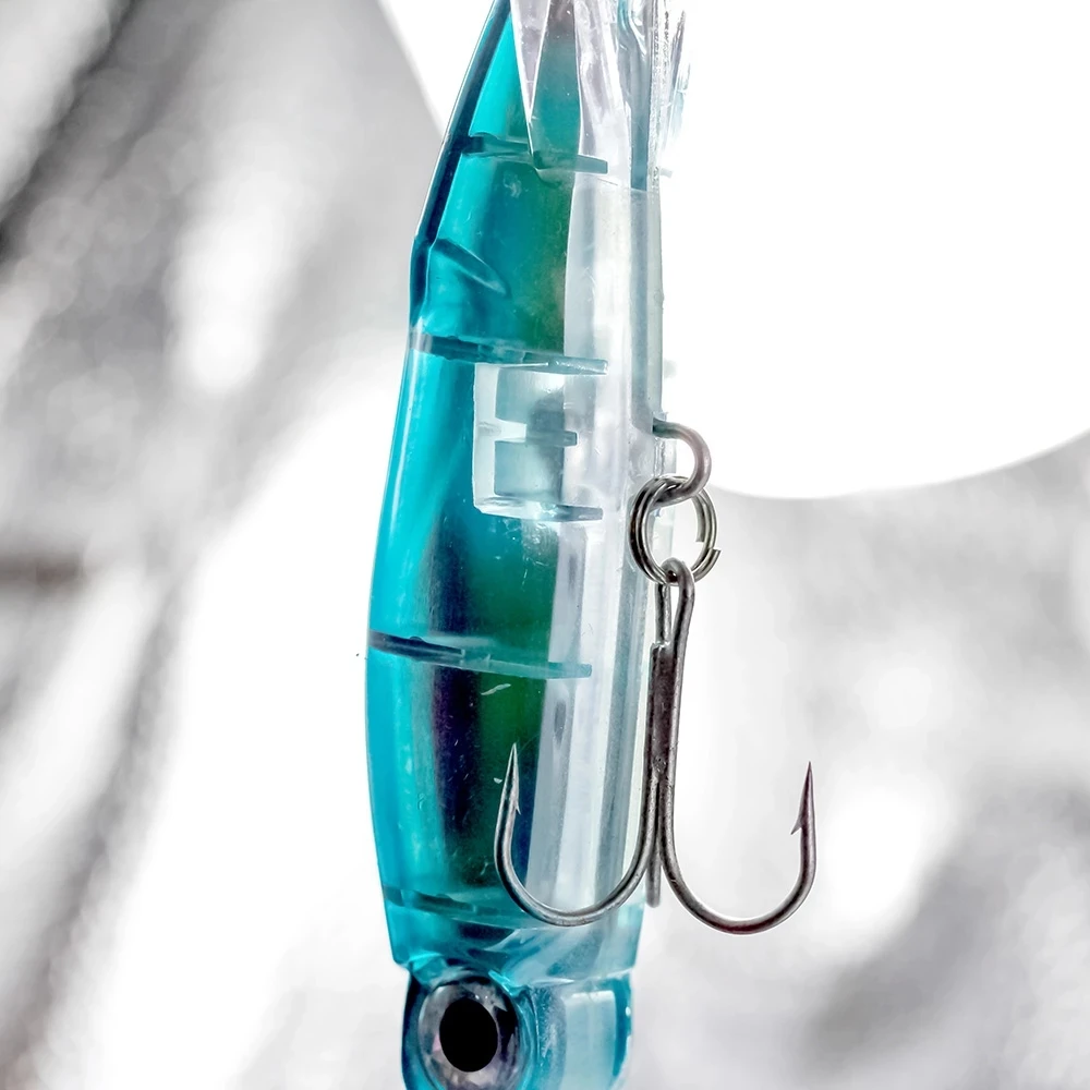 Anzuelo de pesca duro, señuelo de pesca de 40g, 6 colores, calamar 3D, gancho de acero de alto carbono, manivela de pulpo para atún Artificial, señuelo de mar - imagen 2