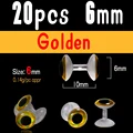 20pcs 6mm golden
