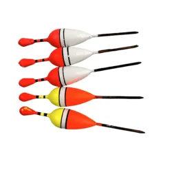 16 unids/set flotadores de pesca verticales en el mar, tamaños surtidos para la mayoría de los tipos de pesca con gomas de fijación