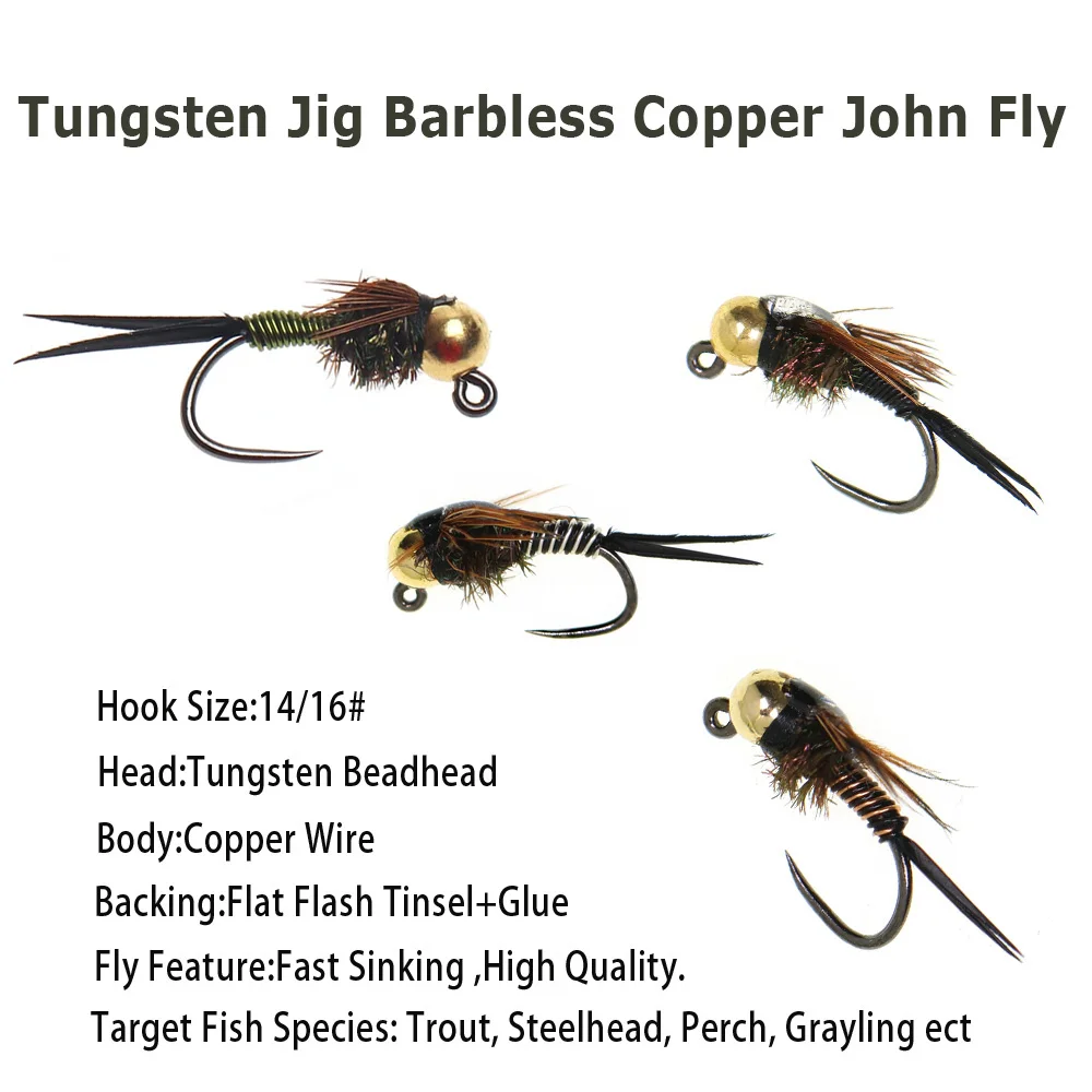 ICERIO Ninfa Tungsteno Copper John – Señuelo mosca para trucha - imagen 3
