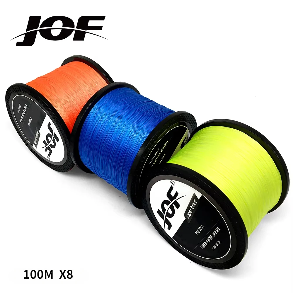 Sedal trenzado X8 de pesca JOF – larga distancia para mar y barco - imagen 2