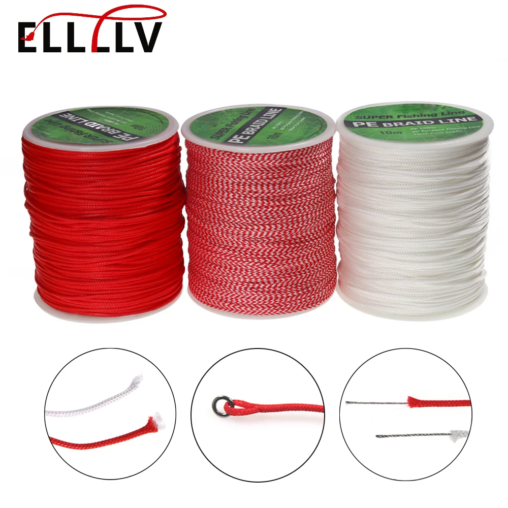Elllv 100 meter/spool PE Gevlochten Assist Lijn voor Zoutwatervissen Jigging Haak Trolling Lokken Vastgebonden Koord Duiken Speer vissen Touw