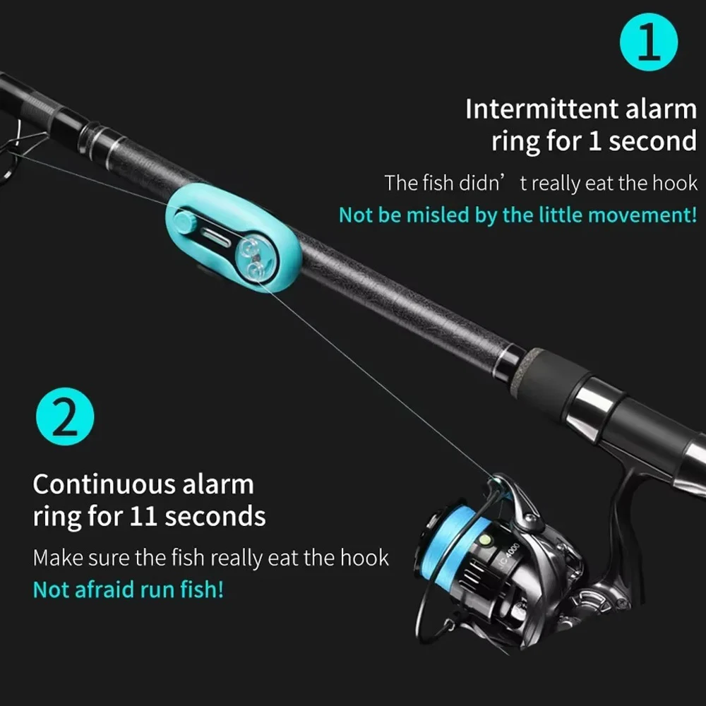 Alarma Electrónica de Pesca Universal con LED y Aviso Sonoro - imagen 2