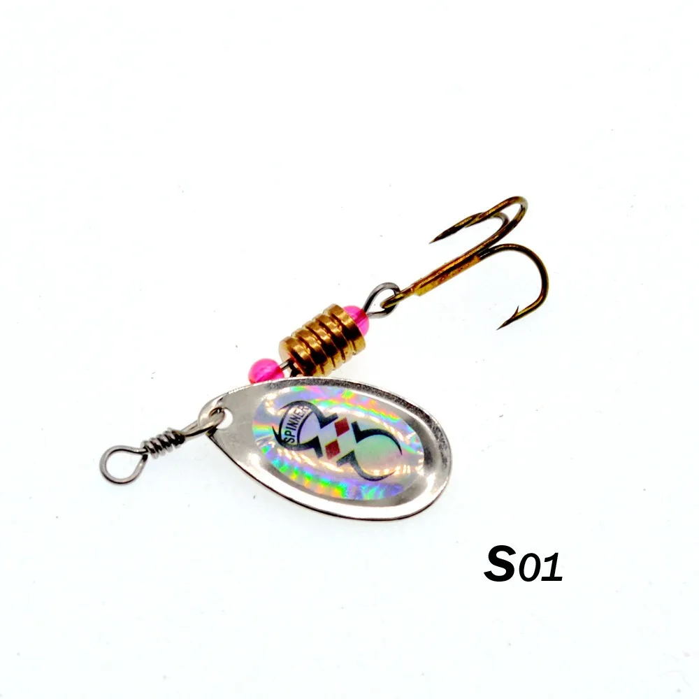 10 Uds señuelo de pesca cuchara de Metal Spinner Spoonbait Crankbaits pesca Wobblers Pike Crochet Kit cebo Artificial con cajas de aparejos - imagen 2