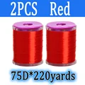 2pcs Red 75D
