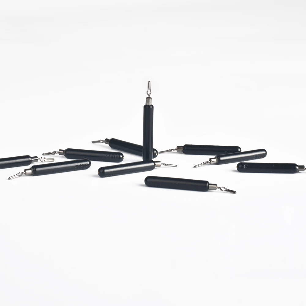 Elite TG 10 Uds cilindro de tungsteno flaco plomo, peso de tiro de caída 1/16-1OZ Bass Trout pesca Carolina/Texas conector de aparejo - imagen 3