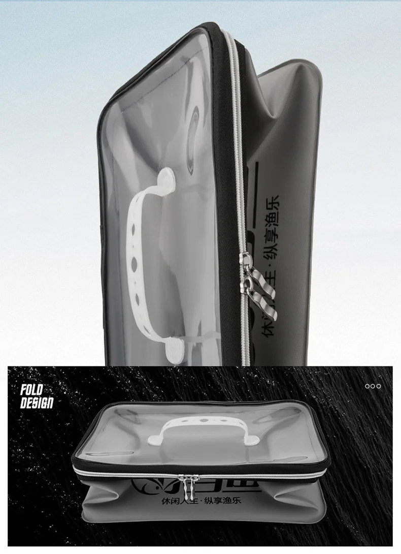 4 unids/set bolsas de pesca EVA cubo plegable multifunción portátil contenedor de agua para acampar aparejos de pesca caja de almacenamiento - imagen 3