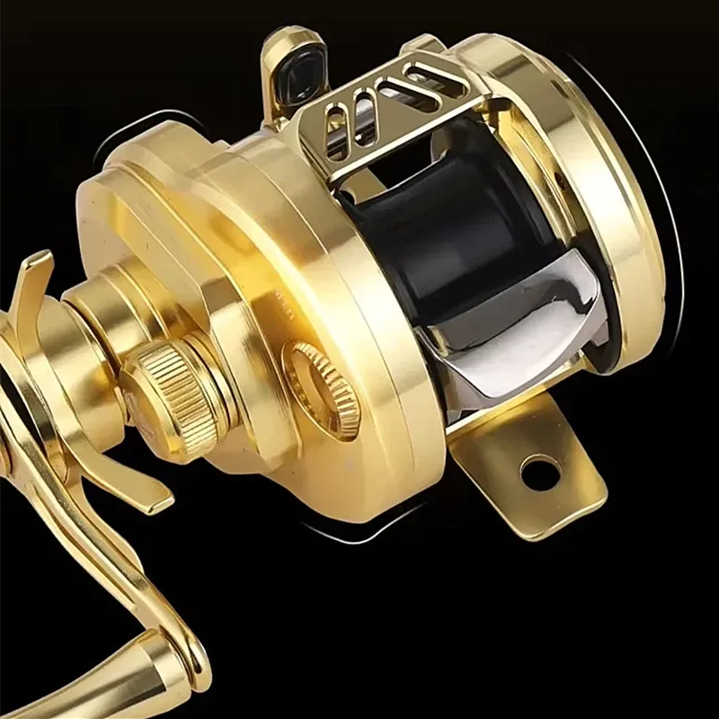 Carrete de pesca PRO Mirco Drum Baitcaster con pesa 139g 7,6:1 relación CNC aleación carrete poco profundo carrete de señuelo Baitcasting - imagen 3
