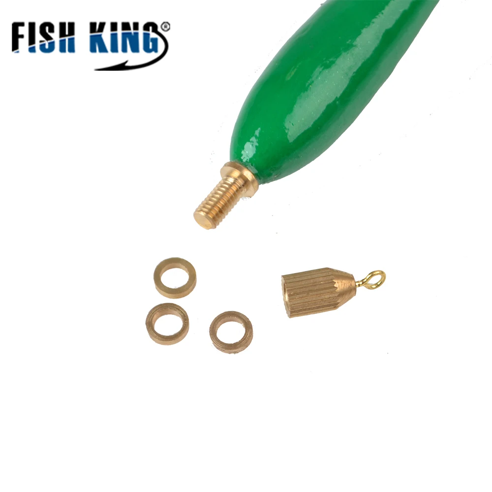 FISH KING-flotador de abeto Barguzinsky de colores mezclados, aparejos de Pesca Vertical, 3 + 2g, 4 + 2g, 5 + 2g, 6 + 2g, 5 unidades por lote - imagen 4
