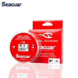 SEAGUAR Red Label 160M/183M 100% JAPÓN Líneas de Pesca de Fluorocarbono de Fibra de Carbono para Agua Dulce