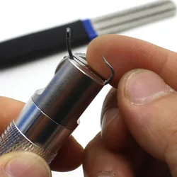 Afilador de anzuelos con piedra de diamante para pesca de carpa