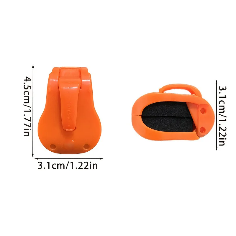 Clip para caña de pescar de conexión rápida, soporte de 1 mano sin herramientas para cañas de agua dulce de 2 piezas, organizador de aparejos de agarre seguro, 2 uds. - imagen 4