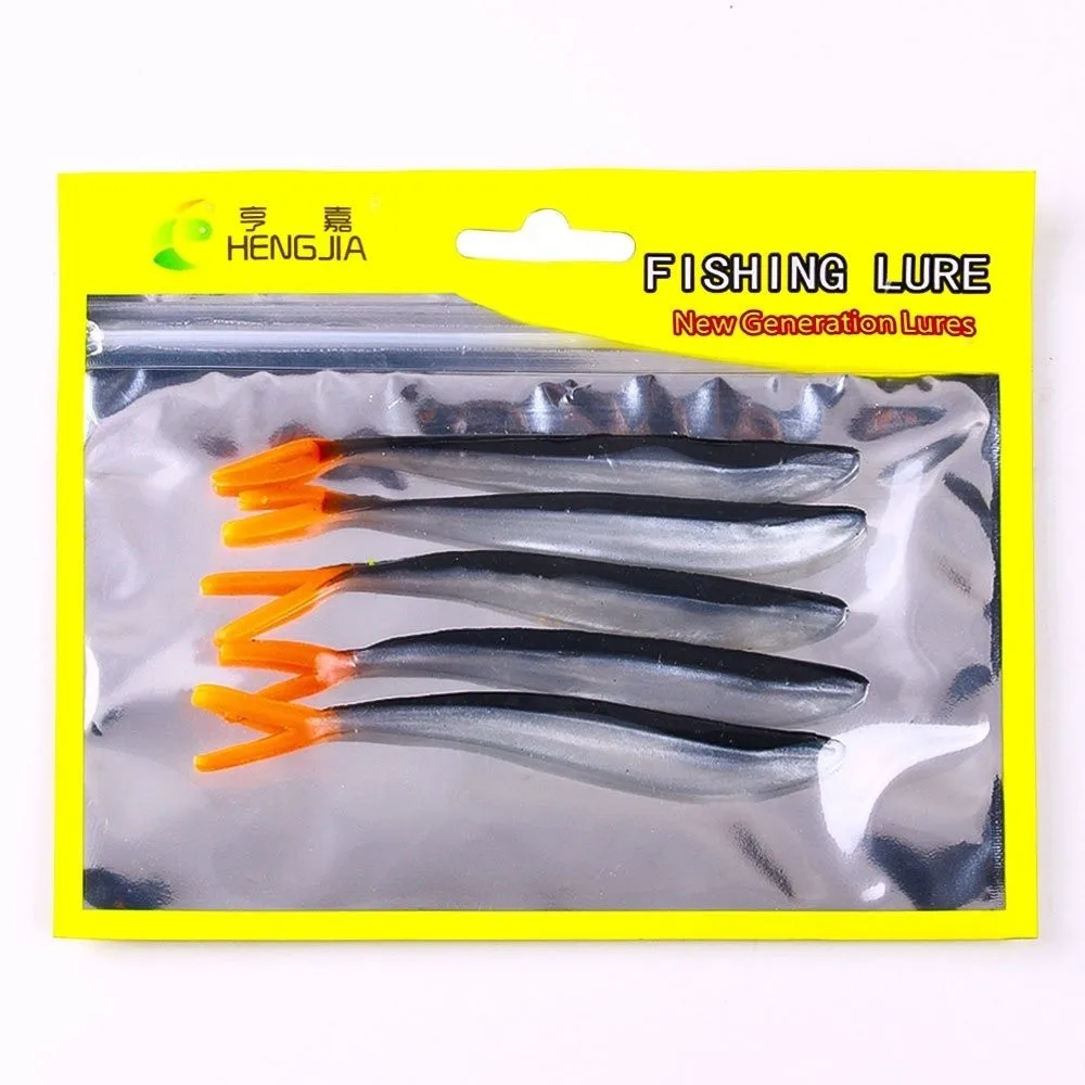 Wormen 3.9g 10.5 cm Zachte Siliconen Vissen Lokken Zachte Siliconen Vork-Staart Kunstaas Wobblers Snoekbaarzen Bass vissen