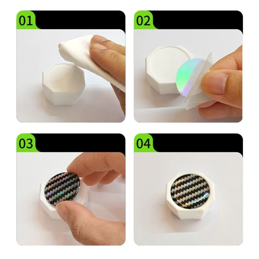 2 Piezas de 30 mm, Cubierta para la Parte Trasera de la Paleta de Pickleball, Creatividad 3D, Adhesivo Luminoso sin Costuras para la Parte Trasera, Decoración para Paleta de Pickleball - imagen 3