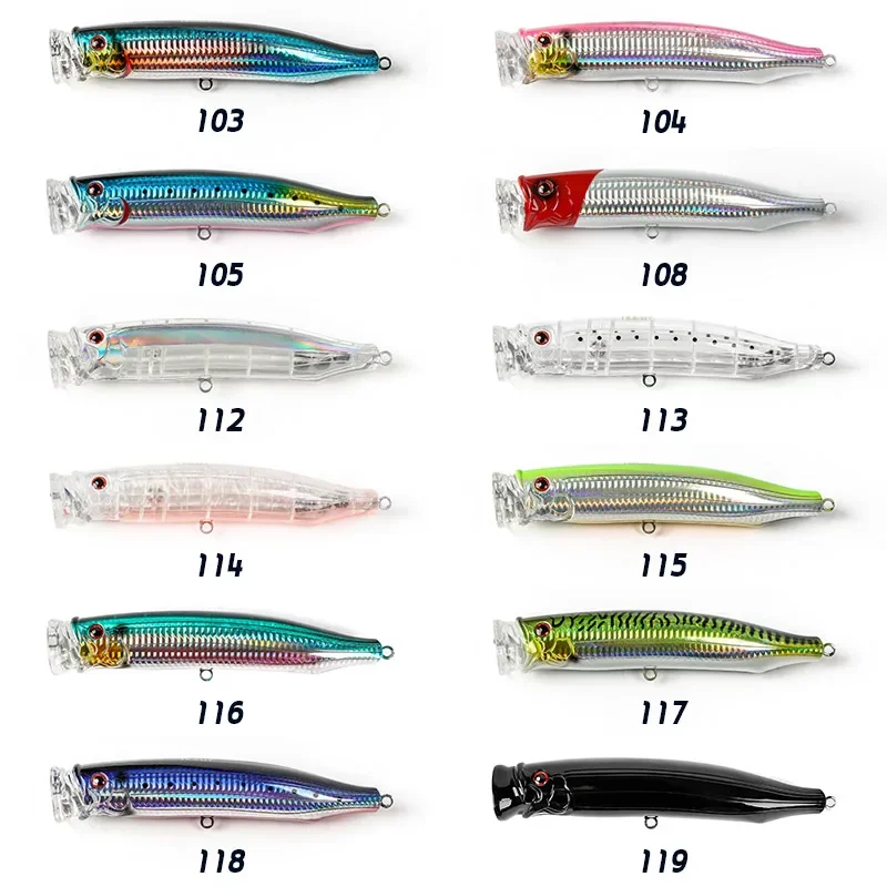 Noeby 3 uds 175mm 73g Feed Popper Topwater Wobbler cebo duro Artificial atún gran juego Amberjack Señuelos de pesca de agua salada - imagen 4