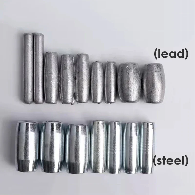 Lawaia-plomo de plomo de red fundido a mano, colgantes sin óxido para redes de pesca, colgante de red para lanzar a mano, plomo de red perforado - imagen 4