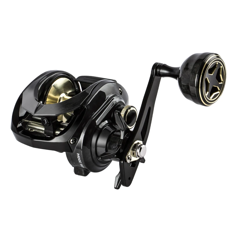 D1-High-Speed-carrete de pesca largo para agua salada, arrastre máximo 8 + 1, Baitcasting, 15KG, relación de transmisión 6,4: 1, SW300 - imagen 5