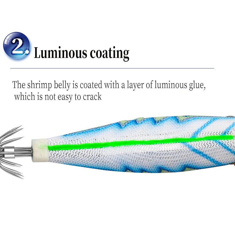 Señuelo de calamar Japón Jig head plantilla de calamar plantilla de pulpo señuelo de pulpo juego de plantilla de mar anzuelos de calamar cebo de calamar pesca - imagen 5