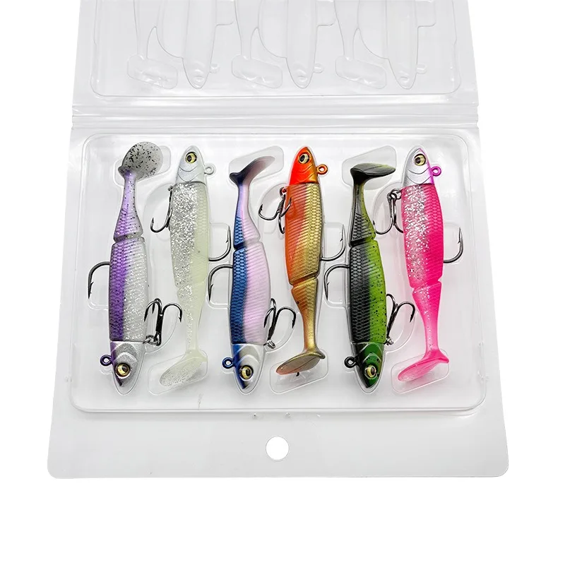 Aparejos de pesca jig head con cola de silicona AJLURES