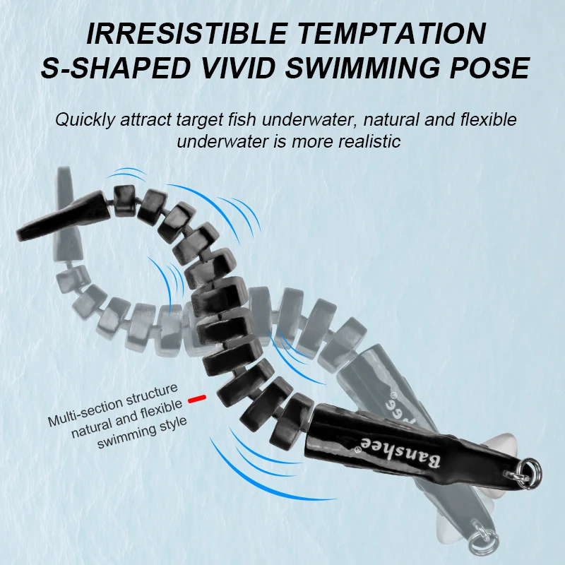 165mm 34g Wobblers que se hunden para Pike Bass Perch 13 Swimbait multiarticulado Trolling cebos artificiales duros señuelo de pesca Crankbaits - imagen 5