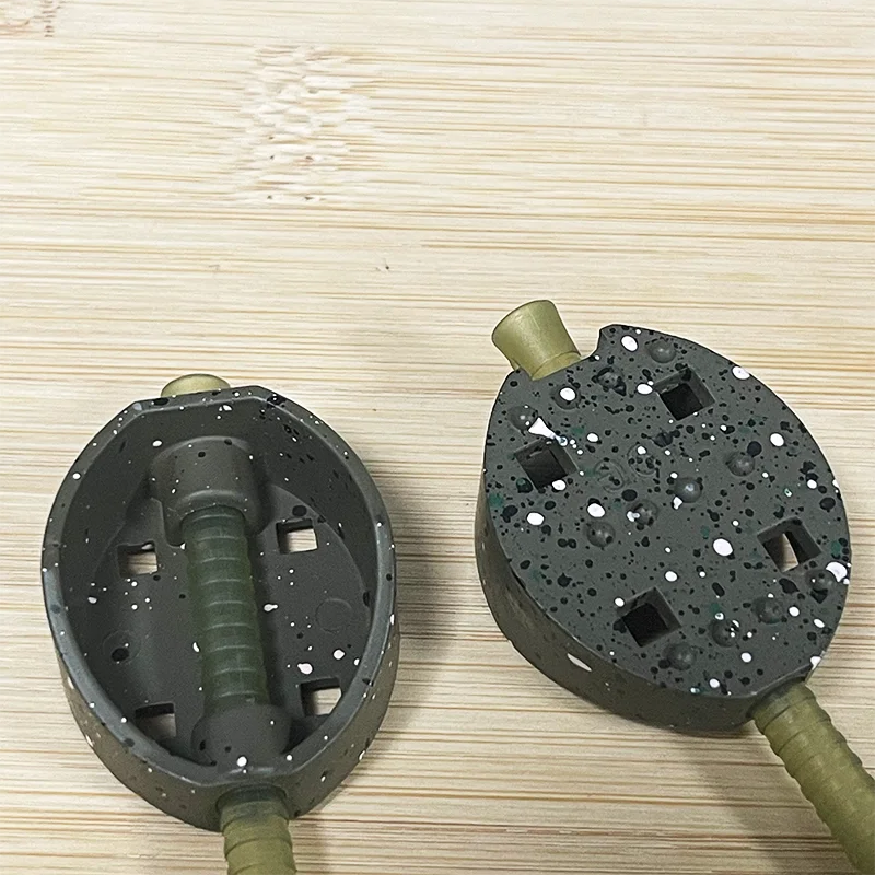 Pesas de camuflaje XHJ-C para carpa – Aleación de zinc verde y marrón - imagen 5
